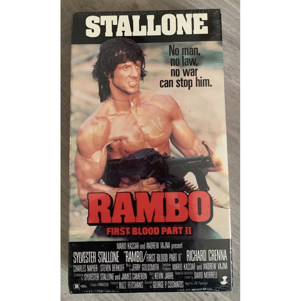 Rambo First Blood Pt 2 VHS 1988 BRAND NEW SEALED Carolco Pictures IVE  Watermark